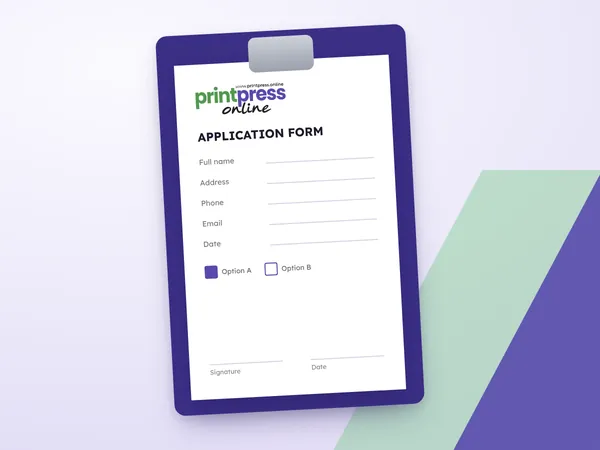 Forms printed by printpress