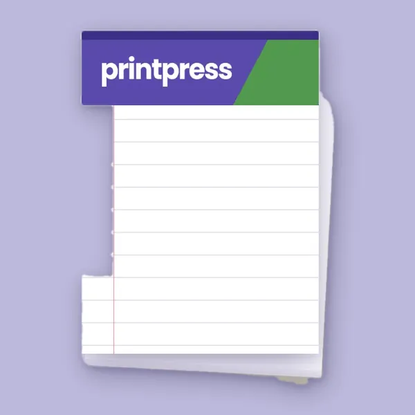 Notepads printed by printpress