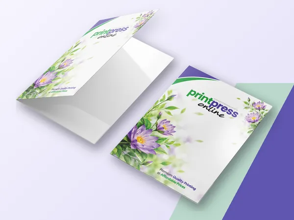 Presentation folders printed by printpress